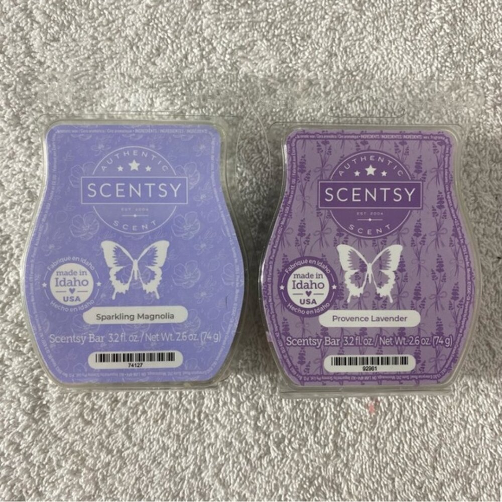 Scentsy Sparkling Magnolia & Provence Lavender Wax Bars